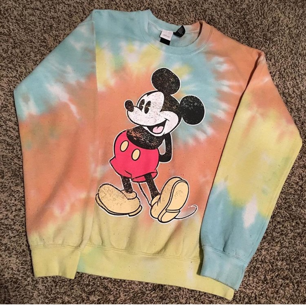 Disney Mickey Mouse Tie dye sweatshirt
